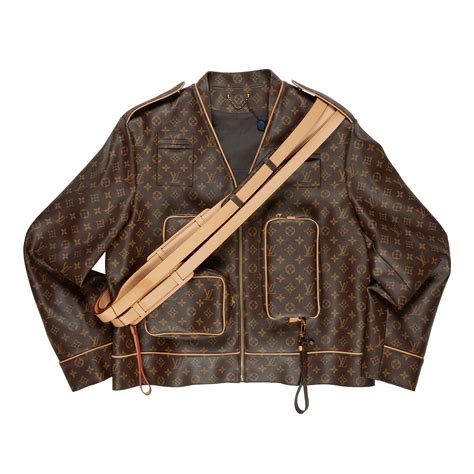 louis vuitton monogram brown admiral leather jacket|Louis Vuitton leather jacket.